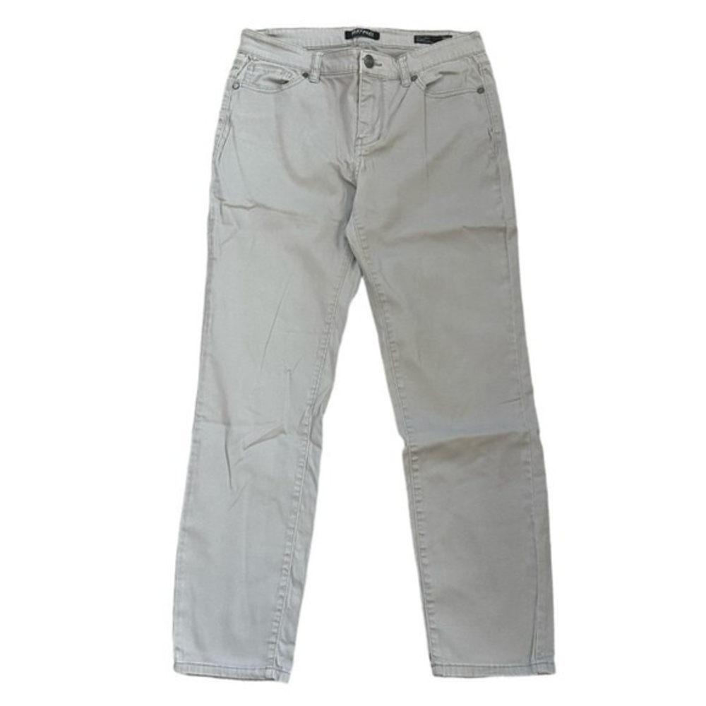 Buffalo David Bitton Light Gray Skinny Jeans Women 30" Waist Mid Rise 26" Inseam